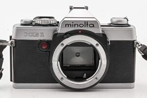 minolta xg-1 reflex camera body only silver