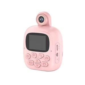 kids camera, mini childrens camera can shoot or print at any time,birthday gifts for boys age 3-9, hd digital cameras for portable toy for 3 4 5 6 7 8 year old girl with 32gb sd card (pink)
