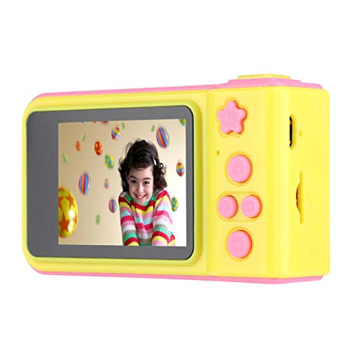 EVTSCAN 2 Inch 1080P Digital Video Camera Cartoon Toy Camera Children Birthday Gift(Pink)