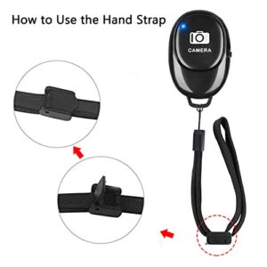 Phone Camera Remote Control(2 Pack) for Photos & Videos, Wireless Camera Remote Shutter Clicker Compatible with iPhone/Android Phone/iPad/Tablets with Adjustable Wrist Strap