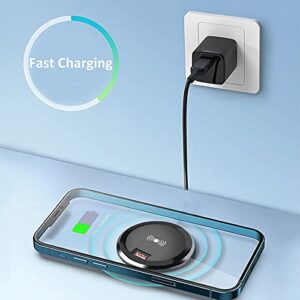 Desk Wireless Charger, hopopower 15W Fast Wireless Charging Station Pad Compatible with iPhone 14/14 Pro/14 Pro Max/13/13 Pro Max/13 Mini/12/12 Pro Max/11/11 Pro/11 Pro Max/Galaxy S22/S21/S20/Note 20