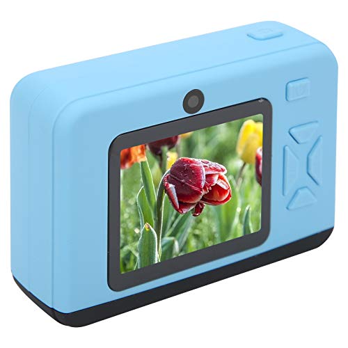 Kids Camera, Cute Cartoon Child Selfie Camera with 2 Inches Screen 20MP 1080P HD 400mAh Video Recording Camera, Gifts for Boys Girls Age 3-10(Blue)