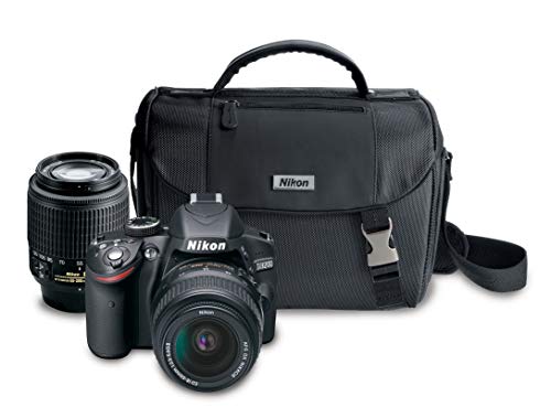 Nikon D3200 24.2 MP CMOS Digital SLR Camera with 18-55mm and 55-200mm Non-VR DX Zoom Lenses Bundle (discontinued by manufacturers) (Renewed)