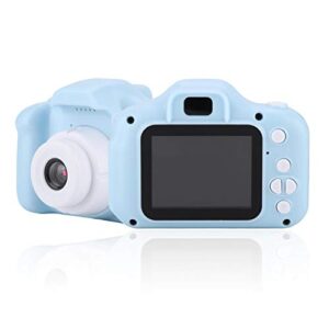 mxzzand kid video camera mini portable 2.0 inch ips color screen children’s digital camera gifts hd 1080p camera (blue)