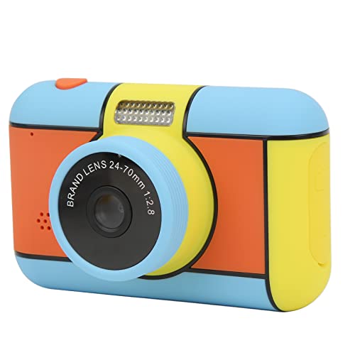 Zyyini Children Digital Camera, 2.4 Inch HD Screen Dual Lens Kids Camera Portable Mini Child Rechargeable Toys Camera,Christmas Birthday Gifts for Boys and Girls