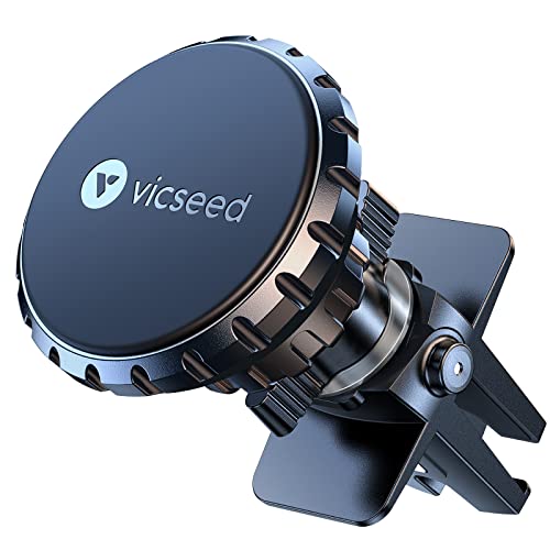 VICSEED 𝟮𝟬𝟮𝟯 𝙐𝙥𝙜𝙧𝙖𝙙𝙚𝙙 Magnetic Phone Holder for Car [6 Strong N55 Magnets] Magnetic Car Mount [1S Put &Take] Car Vent Phone Mount for Car Hands-Free Holder, Fit with All Smartphones