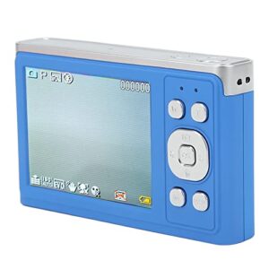 digital camera, 4k digital camera 2.88in ips hd mirrorless camera af autofocus 16x zoom 50mp camera for macro shooting (blue)