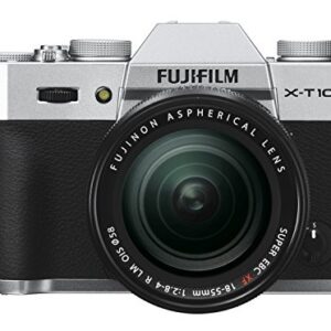 Fujifilm X-T10 Silver Mirrorless Digital Camera Kit with XF18-55mm F2.8-4.0 R LM OIS Lens