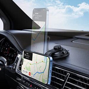 WixGear Universal Bendable Dashboard Magnetic Phone Car Mount, for Cell Phones and Mini Tablets with Strong Dashboard Lock (Newer 2023 Dashboard Model)