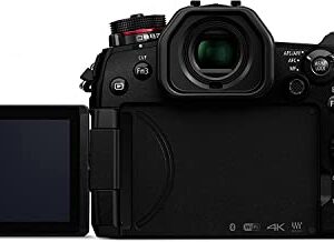 Panasonic Lumix G9 Mirrorless Camera, 20.3 Megapixels Plus 80 Megapixel High-Resolution Mode with Leica Vario-Elmarit 12-60mm F2.8-4.0 Lens, 3", Black | DC-G9LK | Extended 3 Years Panasonic Warranty
