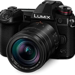 Panasonic Lumix G9 Mirrorless Camera, 20.3 Megapixels Plus 80 Megapixel High-Resolution Mode with Leica Vario-Elmarit 12-60mm F2.8-4.0 Lens, 3", Black | DC-G9LK | Extended 3 Years Panasonic Warranty