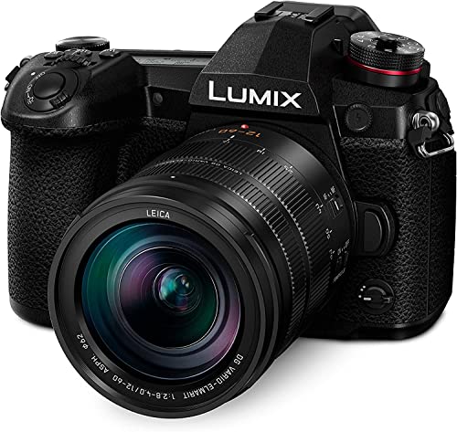 Panasonic Lumix G9 Mirrorless Camera, 20.3 Megapixels Plus 80 Megapixel High-Resolution Mode with Leica Vario-Elmarit 12-60mm F2.8-4.0 Lens, 3", Black | DC-G9LK | Extended 3 Years Panasonic Warranty