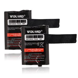 wdland 3.6v 700mah nickel metal hydride two-way radio rechargeable battery pack for motorola gmrs/frs motorola m53617 / 53617, kebt-086-a, kebt-086-b, kebt-086-c, kebt-086-d (pack of 2) …