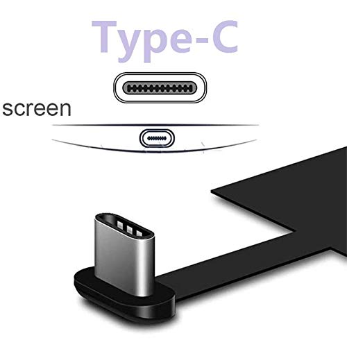 XYX Type C Qi Wireless Charger Receiver Charging Adapter Compatible with Samsung LG Motorola Sony Alcatel All Android Device Type-C