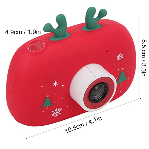 Shanrya Cute Kids Camera, Kid Camera 18 Million HD Small Portable Christmas Style for Indoor for Outdoor