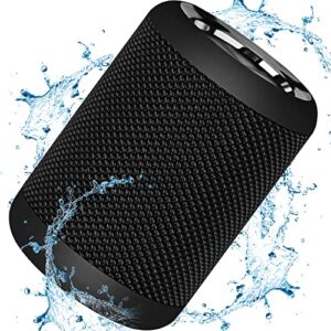 mawode t10 waterproof small bluetooth speakers – 8 hr playtime portable speaker – lightweight mini wireless shower speaker – aux & tf card support