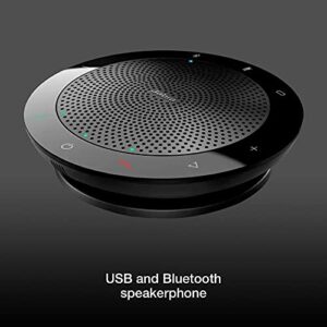 Jabra Speak 510 Bluetooth Speakerphone- Speaker for PC, MAC, Tablet, Smartphone Compatible, MS Teams Skype Version 7510-109 - Global Teck Microfiber Cloth