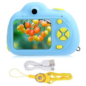 vifemify children digital camera kid play toy with anti lost lanyard support for face recognition waterproof camera