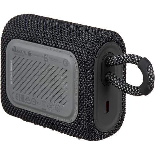 Boomph On-The-Go Kit: JBL Go 3 Portable Bluetooth Wireless Speaker, IP67 Waterproof and Dustproof Built-in Battery - Black