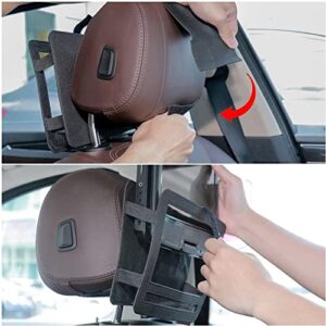 ZugGear Car Headrest Mount Holder Strap for Swivel and Flip Style Portable DVD Player - 9 Inch to 9.5 Inch Screen