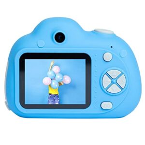 linxhe kids digital camera for boys & girls – 2.0 inch selfie camera for kids, 1080p fhd rechargeable children video camera for christmas new year gift (color : blue)