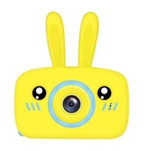 solustre kids digital camera 1200w mini cartoon bunny children camera portable video recorder toy with 32gb sd card for boys girls birthday easter gift random color
