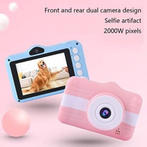 LINXHE Kids Camera- 20MP Camera for Kids with 3.5 inch Large Screen, 1080P HD Digital Video Cameras for Toddler Children's Birthday with 32GB SD Card, SD Card Reader (Color : Blue)