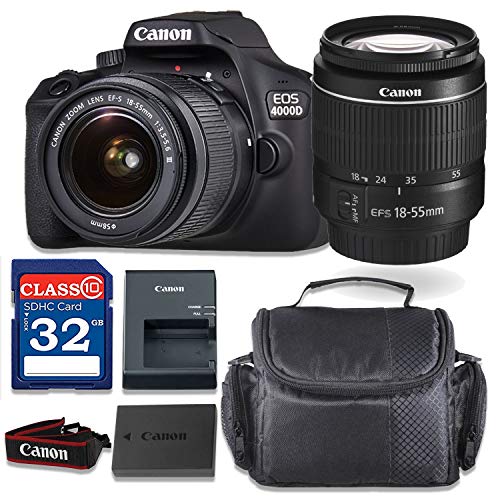 4000D / Rebel T100 DSLR Camera with 18-55mm f/3.5-5.6 III Bundle