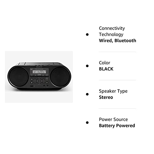 Sony Portable Bluetooth Digital Turner AM/FM CD Player Mega Bass Reflex Stereo Sound System