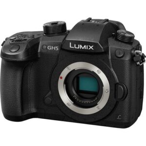 Panasonic Lumix DC-GH5 Mirrorless Micro Four Thirds Digital Camera - 12PC Accessory Bundle with 32GB SD, Flash, Gadget Bag, Tripods and Much More (Body Only) [International Version]