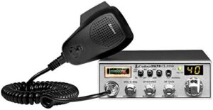 cobra 25ltd professional cb radio – emergency radio, travel essentials, instant channel 9, 4 watt output, full 40 channels, 9 foot cord, 4 pin connector
