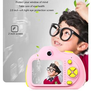 LINXHE Kids Digital Camera for Boys & Girls - 2.0 Inch Selfie Camera for Kids, 1080P FHD Rechargeable Children Video Camera for Christmas New Year Gift (Color : Yellow)