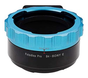 fotodiox pro lens mount adapter, b4 (2/3″) lens to sony nex (e-mount) camera body, for nex-3, nex-3n, nex-5, nex-5r, nex-6 nex-7
