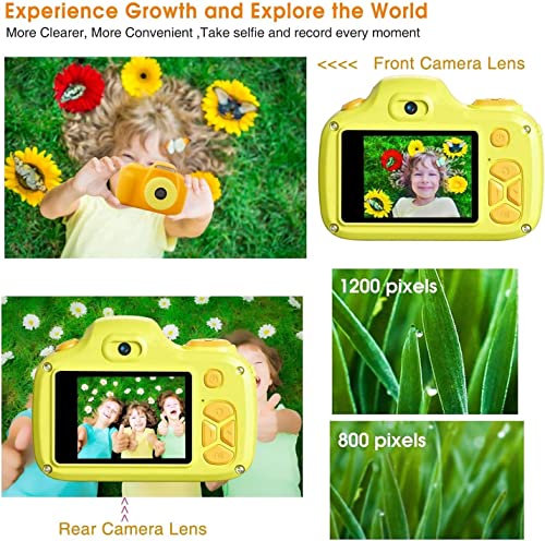 Digital Cameras for Kids Mini Portable Kids Camera 2.0in IPS Color Screen Children's Digital Camera with Photo/Video Function, HD 1080P Camera Children's Camera with Neck Lanyard for Gift