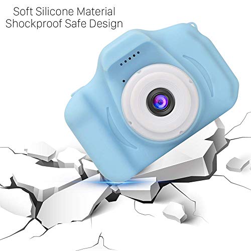 Alician Children Camera, Digital Kids Camera Selfie Camera, Mini SD Video Smart Shooting Digital Camera with 8GB Memory Card for Girls Boys Green