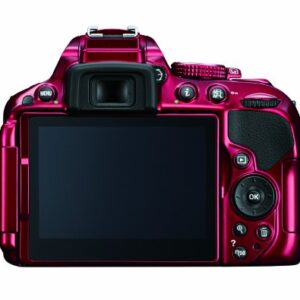 Nikon D5300 24.2 MP CMOS Digital SLR Camera with Built-in Wi-Fi and GPS Body Only (Red)