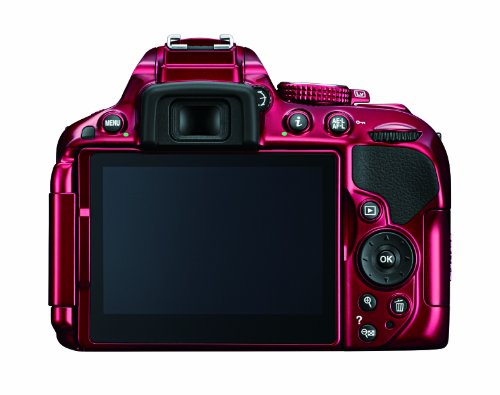 Nikon D5300 24.2 MP CMOS Digital SLR Camera with Built-in Wi-Fi and GPS Body Only (Red)