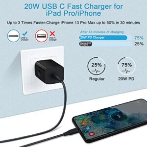 USB C Samsung Fast Charging Block Plug for Samsung Galaxy A14 5G,A54,A23,A13 5G,S23,A53,A03s,Z Fold 4,A34,S21FE,S22,Type C Charger Box Wall Adapter for iPhone 14,13 Pro Max,12,SE,11,8,X;Pixel 7 Pro,6a