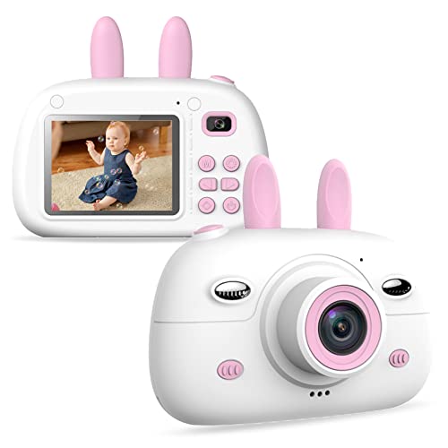 FeiLok Kids Camera for 3-9 Year Old Boys Gilrs, Best Birthday Gifts and Christmas Toys with 2.4" IPS Eye Care Screen 1080p Video Children Digital Camera Capture The Special Moment, 32GB SD Card