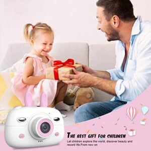 FeiLok Kids Camera for 3-9 Year Old Boys Gilrs, Best Birthday Gifts and Christmas Toys with 2.4" IPS Eye Care Screen 1080p Video Children Digital Camera Capture The Special Moment, 32GB SD Card