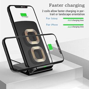 20W Fast Wireless Charger,Wireless Charging Stand Compatible with iPhone 14/14 Pro/13/12 Pro Max/Pro/11/11 Pro/X/8, Phone Charger for Galaxy S23/S23+/S22/S22 Ultra/S21/S20/S10/Note 20,Pixel/LG etc