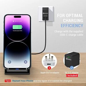 20W Fast Wireless Charger,Wireless Charging Stand Compatible with iPhone 14/14 Pro/13/12 Pro Max/Pro/11/11 Pro/X/8, Phone Charger for Galaxy S23/S23+/S22/S22 Ultra/S21/S20/S10/Note 20,Pixel/LG etc