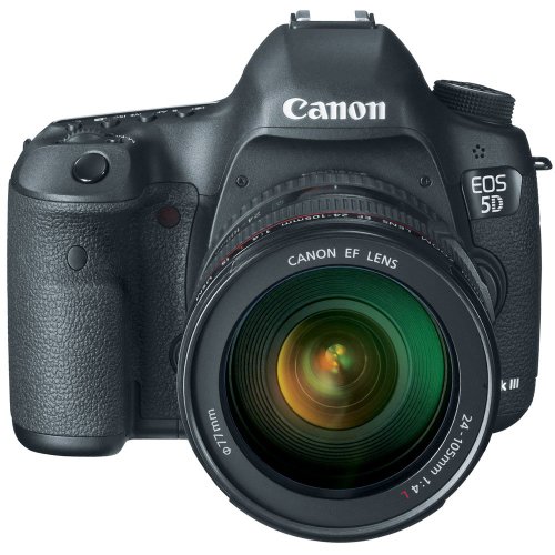 Canon EOS 5D Mark III 22.3 MP Full Frame CMOS Digital SLR Camera with EF 24-105mm f/4 L is USM Lens (Certified Refurbished)