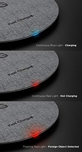 Encased Fast Charge Wireless Charger for LG G7 ThinQ, LG G8 ThinQ, Rapid Quick Charge Qi Pad w/Charging Power Cable (Ac Adapter Sold Separately) Case Friendly Design (LG V40 ThinQ, LG V50, V60)