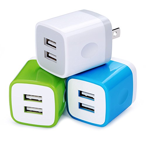 Plug USB Wall Adapter,USB Wall Charger Plug, Fast Charging Block Cube Box,5V/2.1A Universal Power Adapter Brick Base Compatible for iPhone 14/13/12/11/X,Samusng Galaxy S22/S23/S21/S20 Ultra 5G,LG,Moto