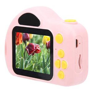 lazmin112 mini children camera, pink 2.0-inch screen 1200w pixels usb kids camera, support photo and video taken, gifts for girls