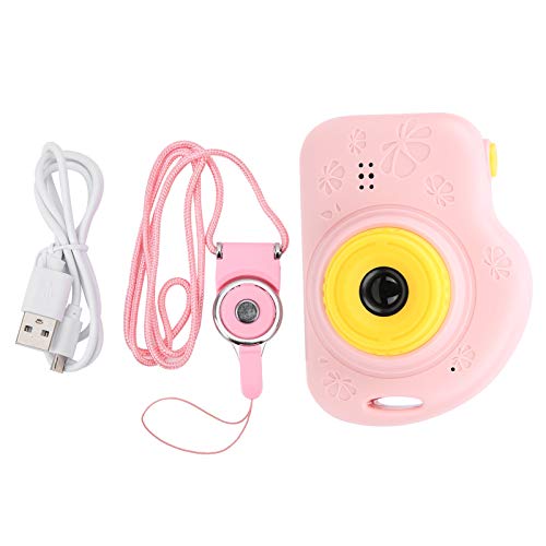 Lazmin112 Mini Children Camera, Pink 2.0-inch Screen 1200W Pixels USB Kids Camera, Support Photo and Video Taken, Gifts for Girls