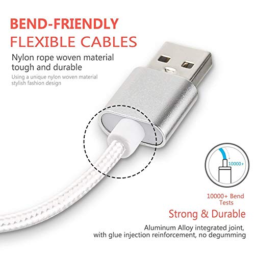 Android Micro USB Charger Cable 10ft 2 Pack Fast Charging Cord for Phones Samsung Galaxy S5/S6/S7 Edge,J3/J7 Prime Crown,Note 4/5, LG Stylo 3/Aristo 4/G4/K40/K30,Moto E5/E6/G6 Play,PS4 Pro Controller