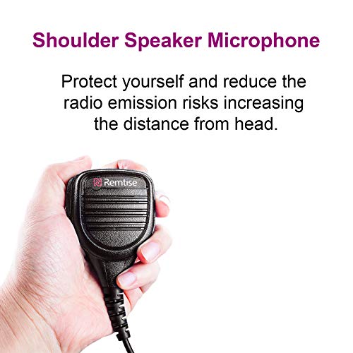 Speaker Mic for Baofeng Walkie Talkie, 2 Pin Shoulder Microphone Compatible with Baofeng Radios BF-F8HP/F9 UV-82/82HP/82C/5R/5R5/5RA/5RE/5X3 and Kenwood BTECH Retevis TYT (Black)