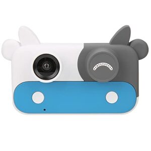 portable children camera, cute cow shape kids toy camera, support up to 32g storage card, with 15 cartoon photo frames, 9 special effects